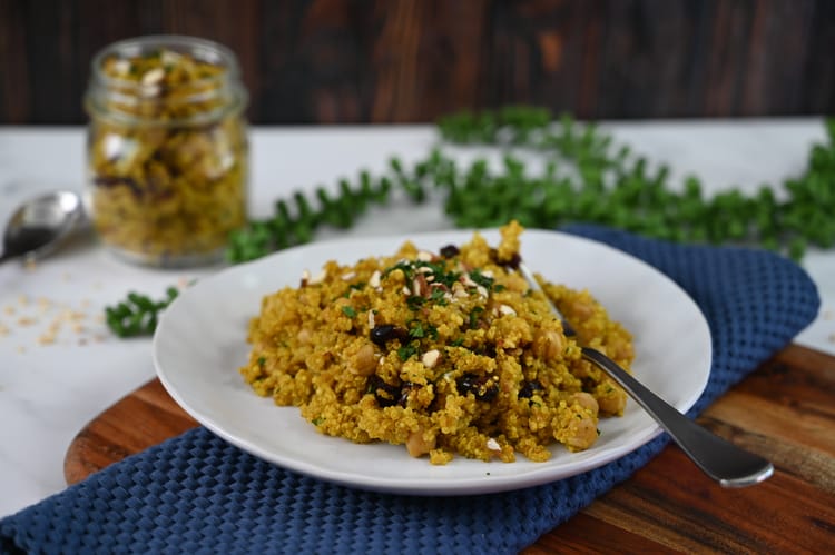 Moroccan Spiced Quinoa and Chickpea Salad
