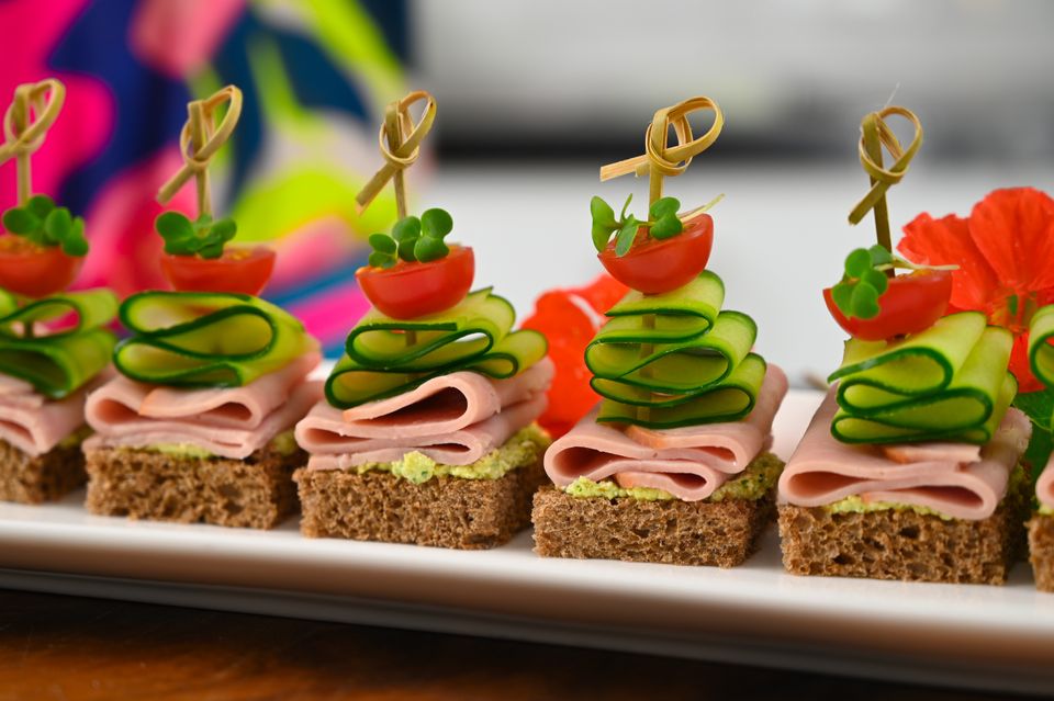 Ham and Cucumber Tea Sandwiches